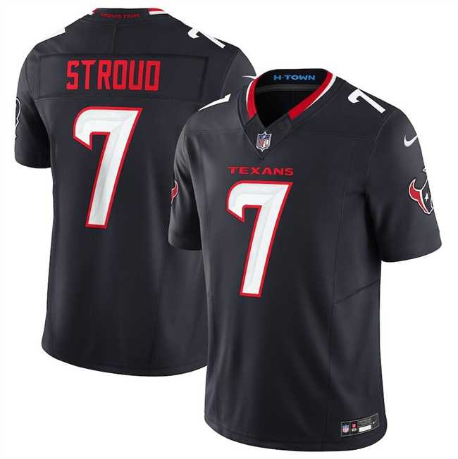 Youth Houston Texans #7 C.J. Stroud Navy 2024 Vapor F.U.S.E. Limited Stitched Jersey Dzhi->youth nfl jersey->Youth Jersey